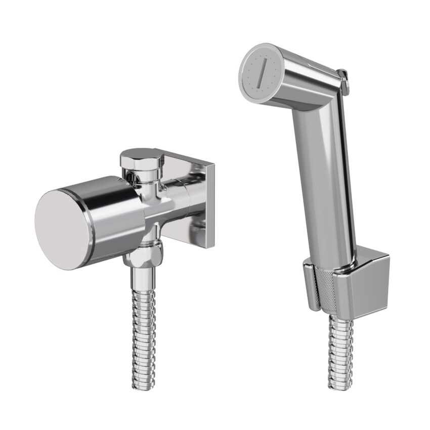 Ducha Higiênica Fani Com Derivação Gatilho Abs e Flexivel De Metal Elo 480