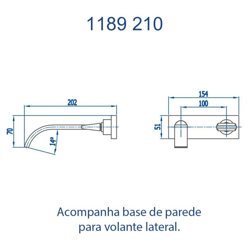 Torneira De Parede Fani Prima 210 - Imagem 7