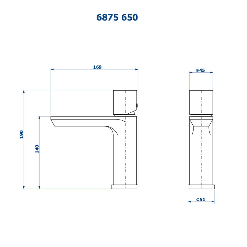 Monocomando De Mesa Fani Bica Baixa Elegance 650 - Imagem 7
