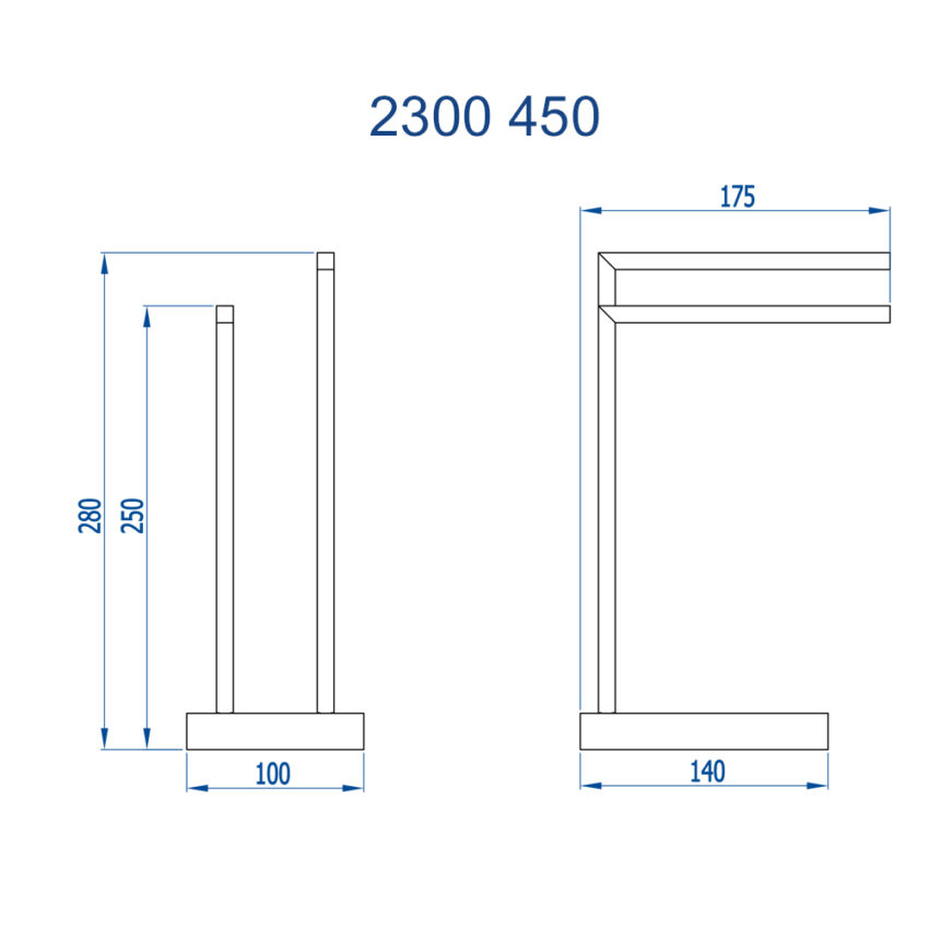 Porta Toalha De Bancada Fani Horus 450 - Imagem 7