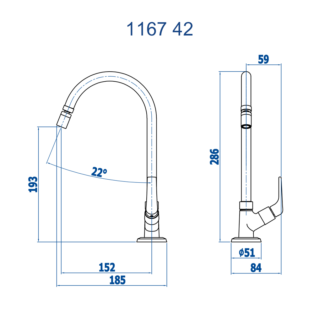 Torneira de Mesa Fani Íris 42 - Imagem 2